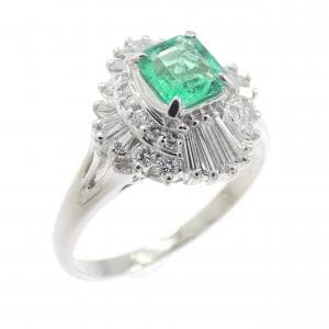 PT900 エメラルド リング 0.35CT
