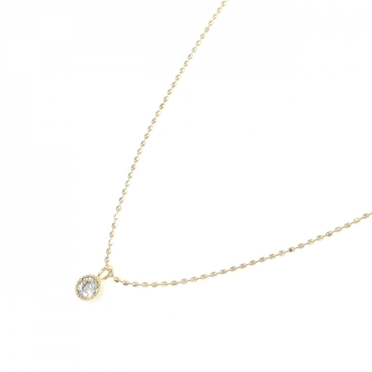 K18YG ダイヤモンド ネックレス 0.10CT