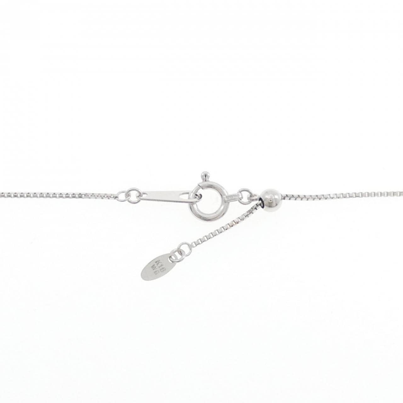 K18WG ダイヤモンド ネックレス 0.82CT