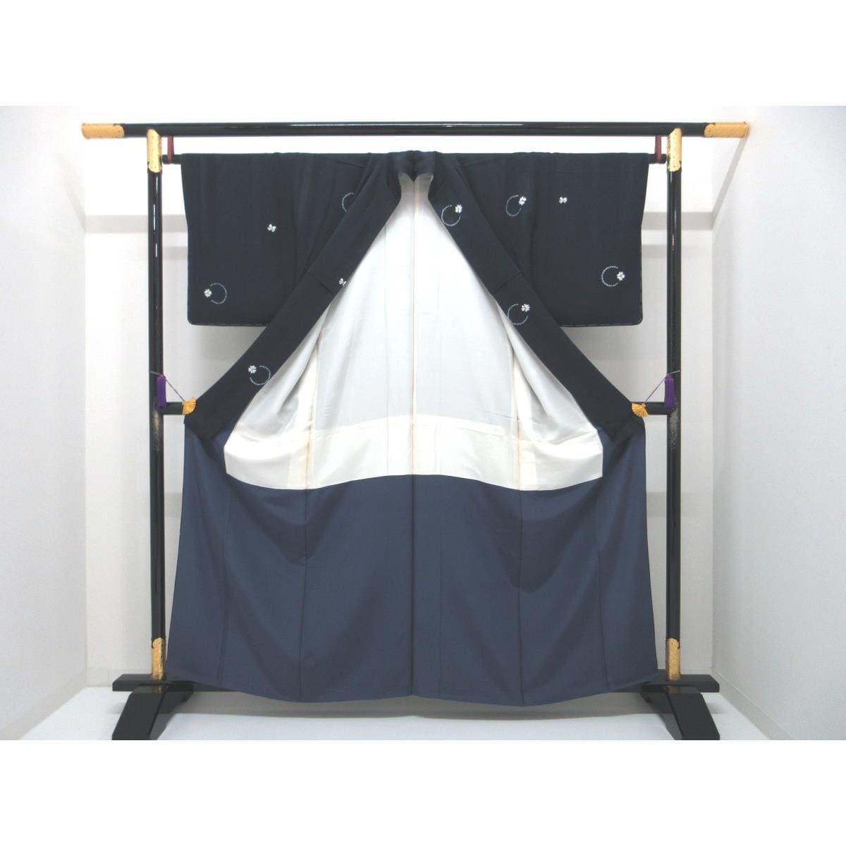 【未使用品】小紋　絞り入　身丈Ｓ寸