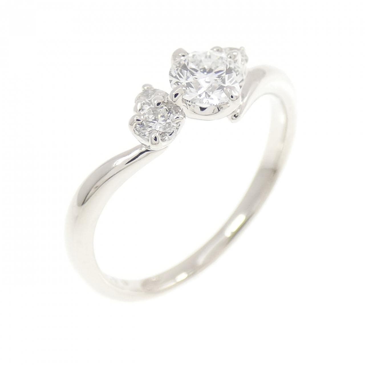 PT900 ダイヤモンド リング 0.261CT D VVS2 EXT H&C