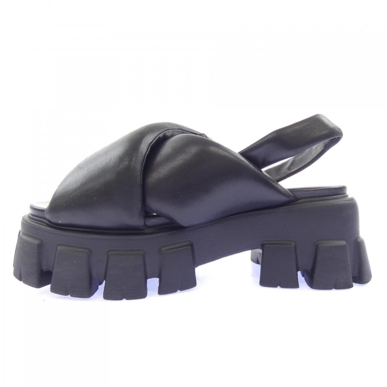 プラダ PRADA モノリス サンダル 1X123N トライアングルロゴ サンダル
