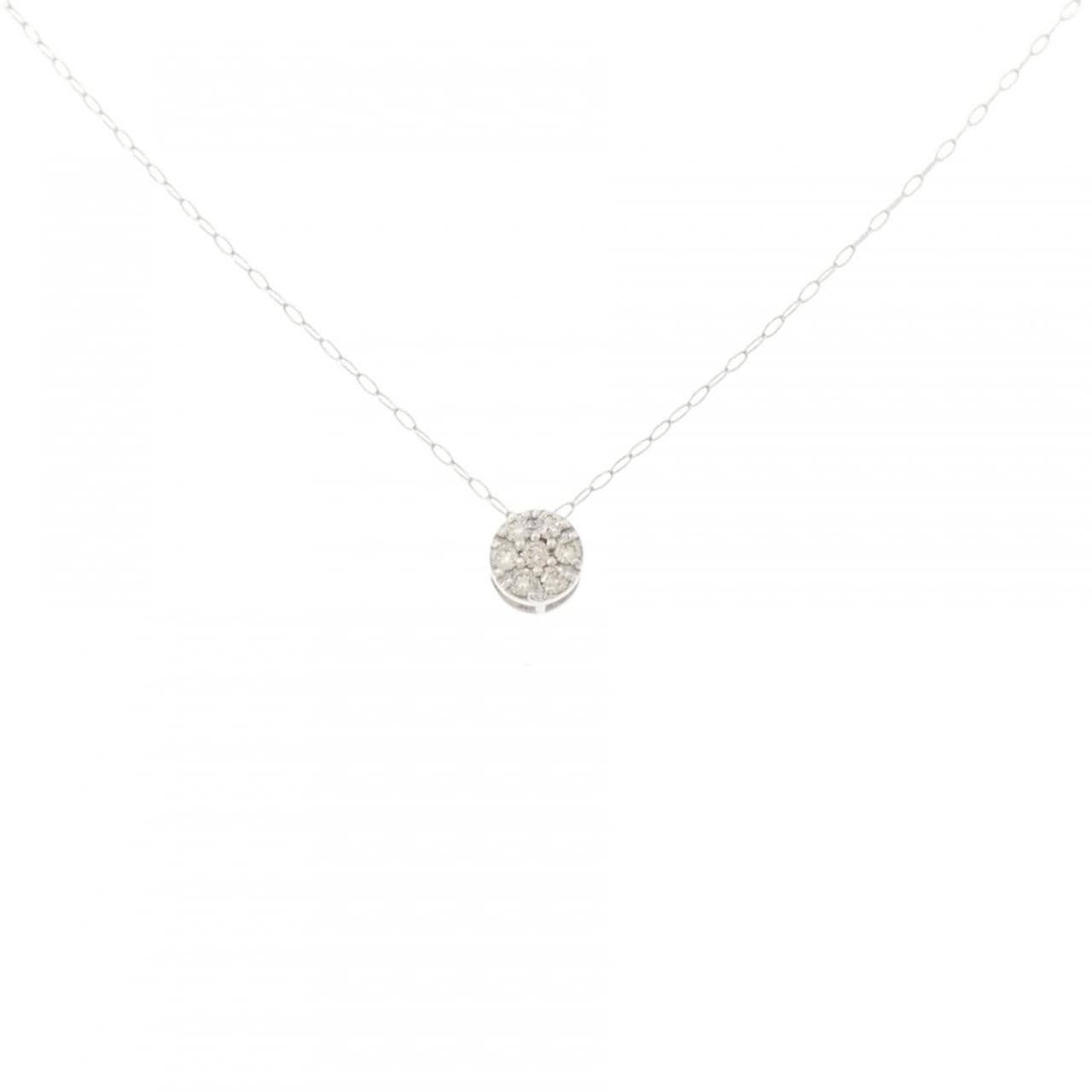 K10WG ダイヤモンド ネックレス 0.10CT