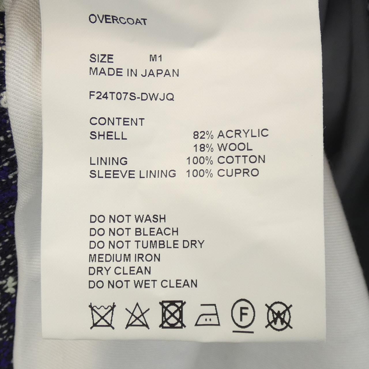 オーバーコート OVERCOAT ジャケット