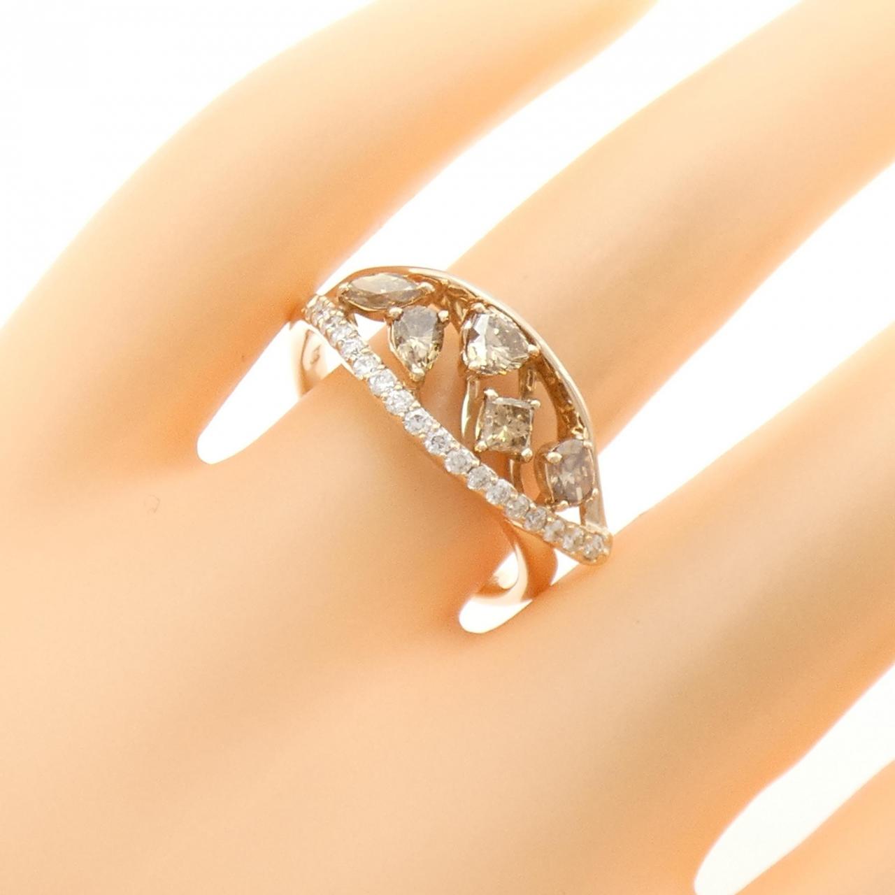 K18PG ダイヤモンド リング 1.08CT