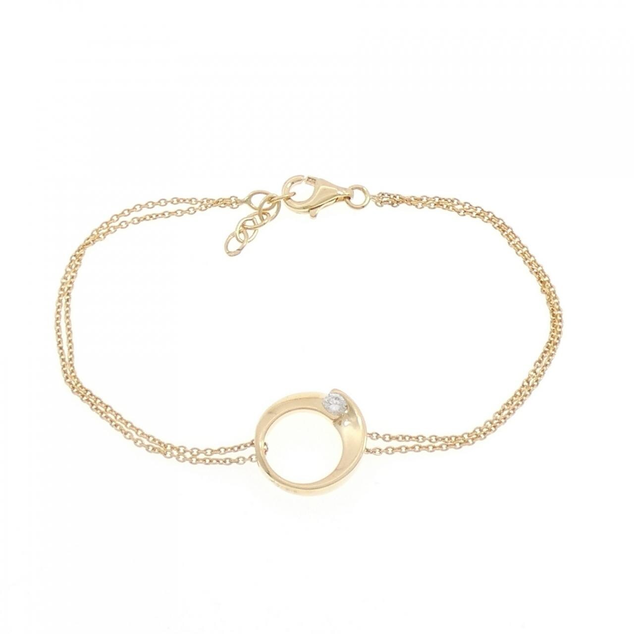 K18YG ダイヤモンド ブレスレット 0.10CT