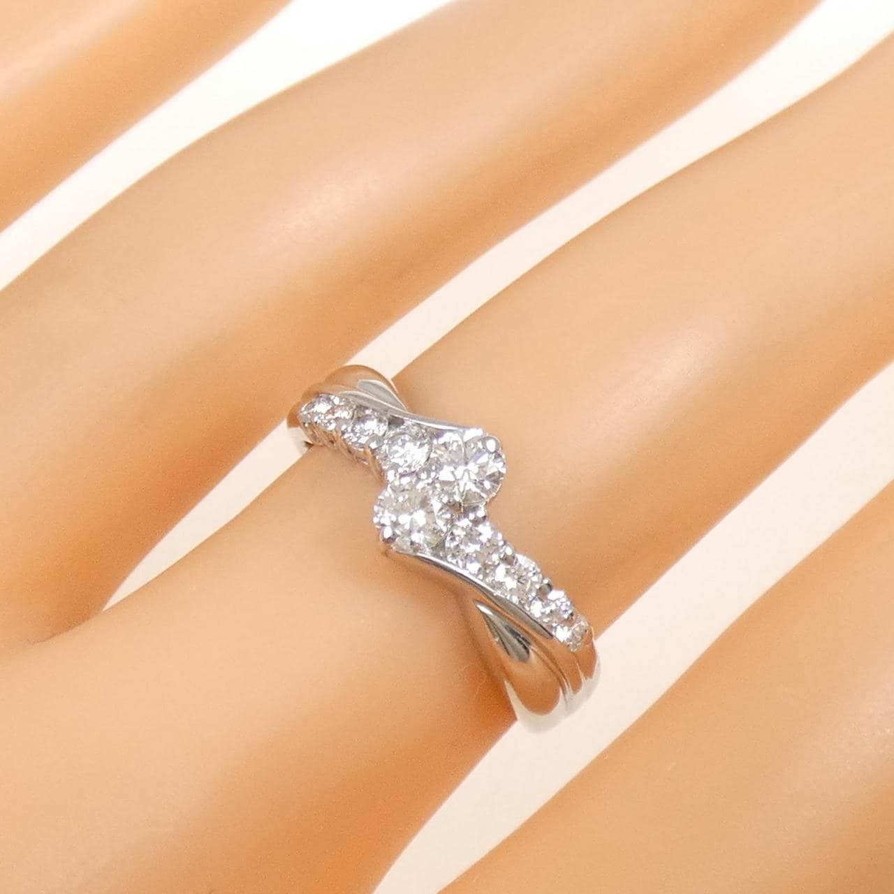 PT1000 ダイヤモンド リング 0.53CT