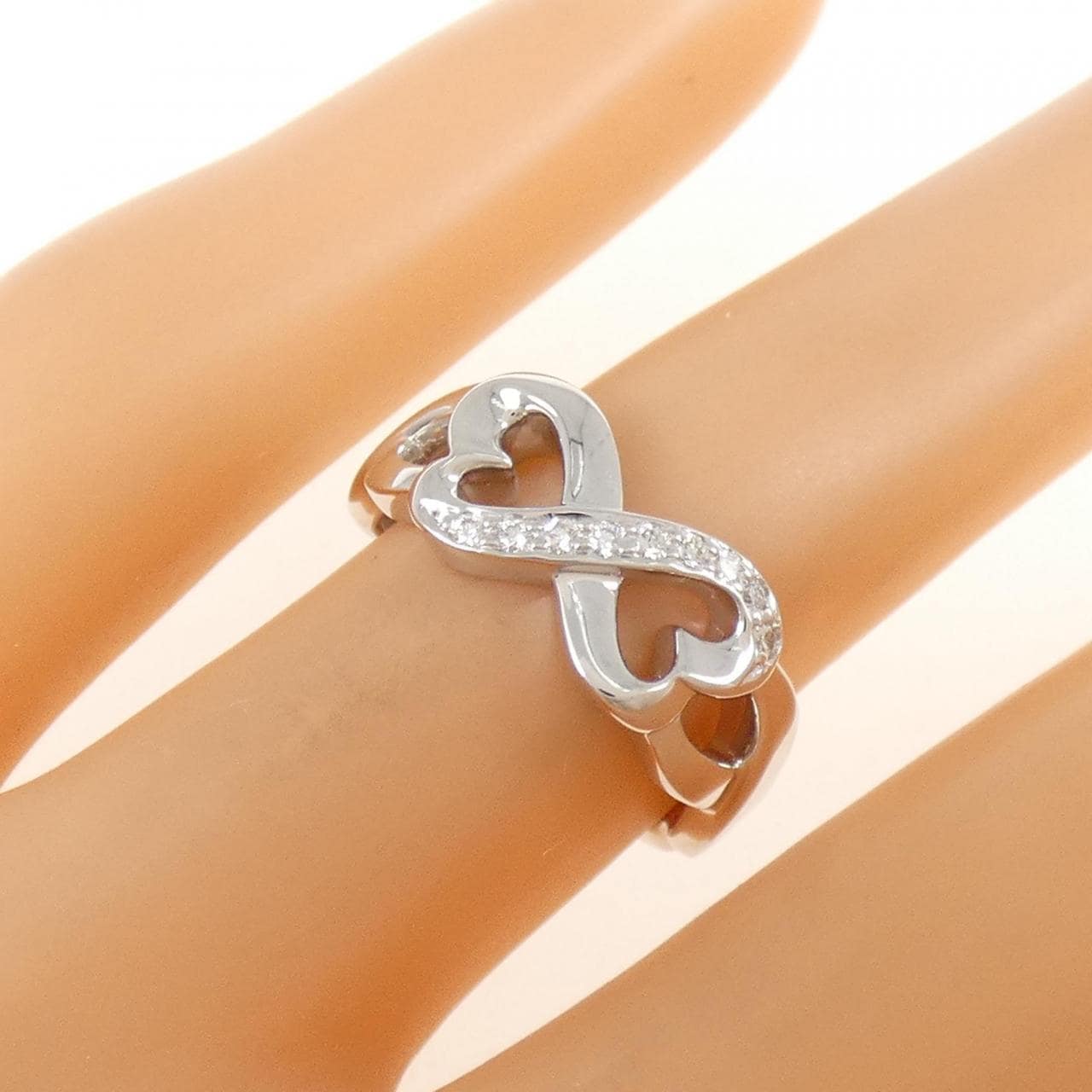 TIFFANY double loving heart ring