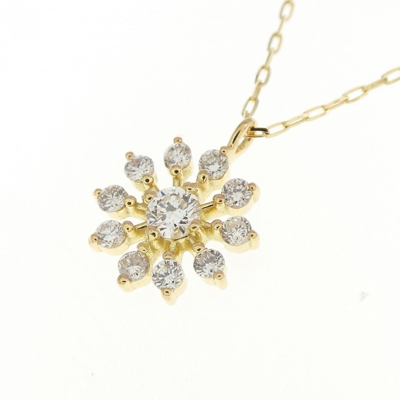 【新品】K18YG ダイヤモンド ネックレス 0.15CT