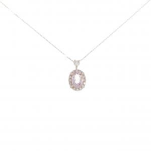 【新品】K18PG モルガナイト ネックレス 0.80CT