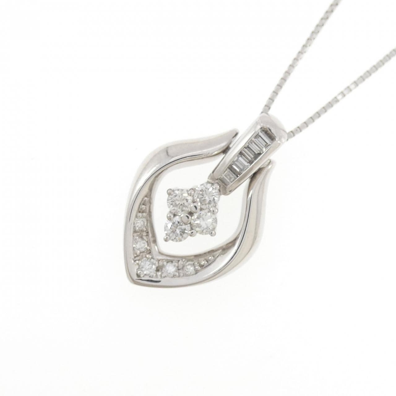 PT900/PT850 ダイヤモンド ネックレス 0.53CT