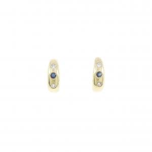 585YG サファイヤ ピアス