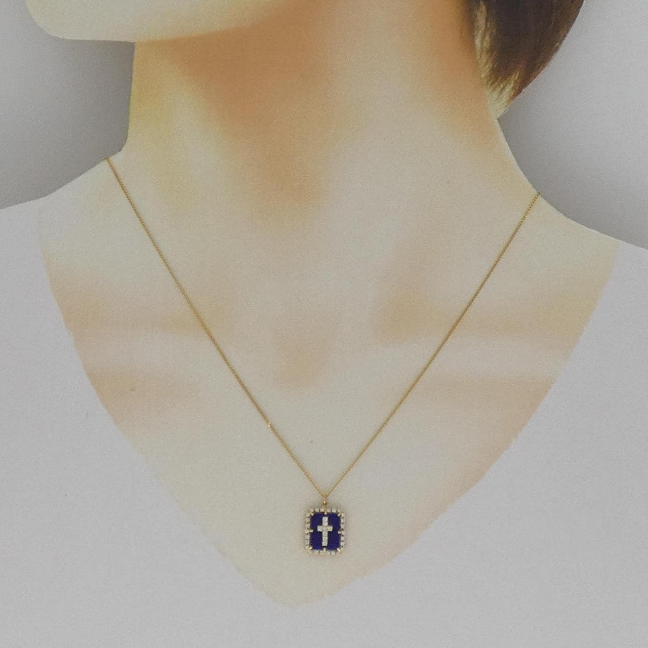 K18YG ラピスラズリ ネックレス