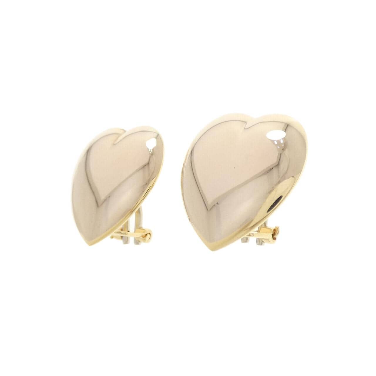750YG ハート イヤリング