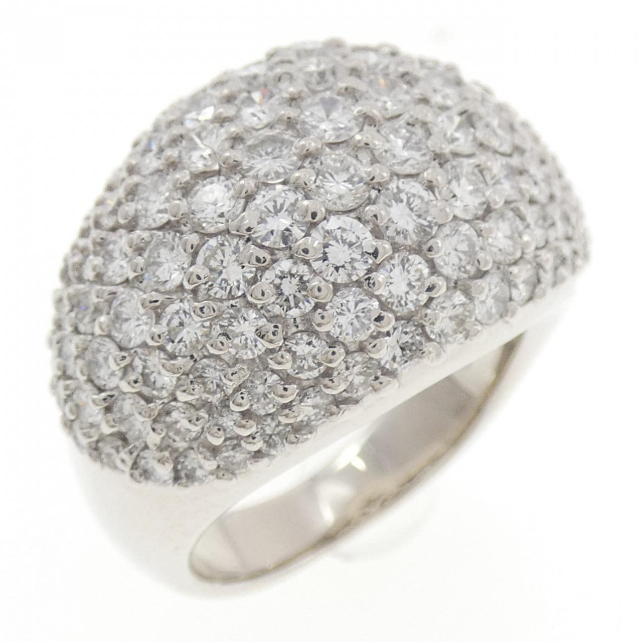 PT900 パヴェ ダイヤモンド リング 3.03CT