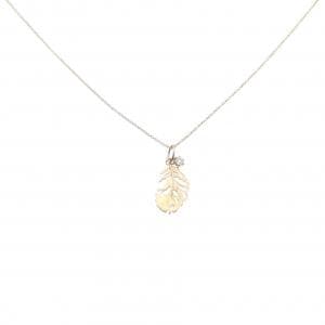 K18YG leaf Diamond necklace