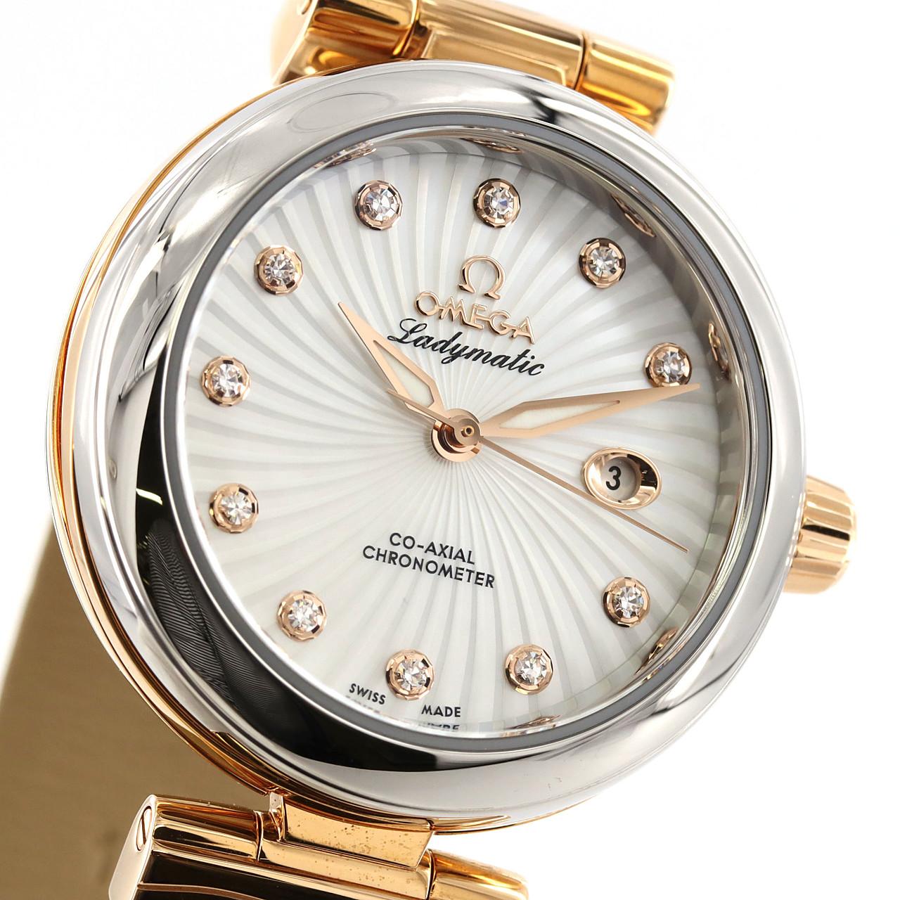 [BRAND NEW] Omega De Ville Ladymatic RG Combi 11P 425.22.34.20.55.001 SSxPG Automatic