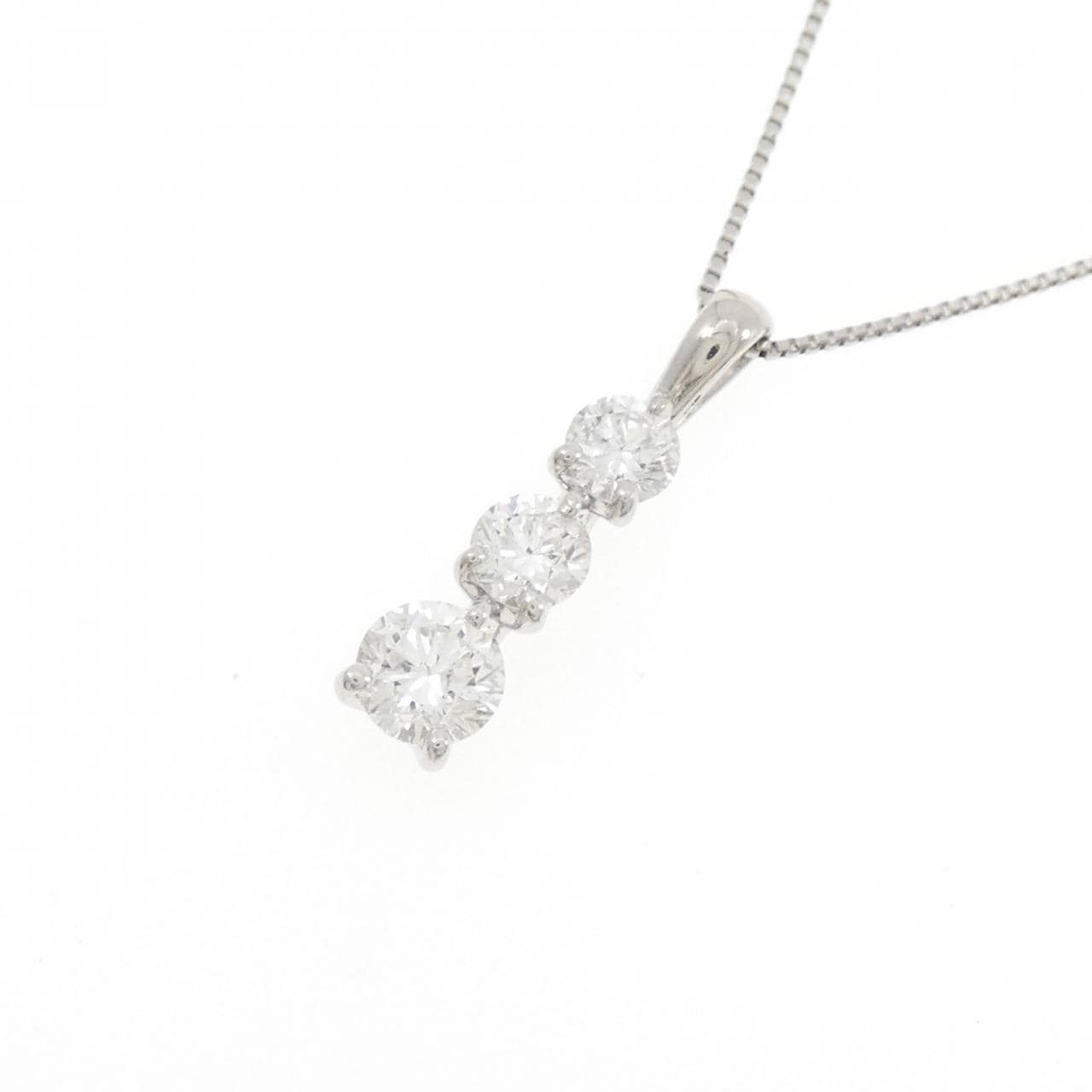 トリロジー ダイヤモンド ネックレス 0.70CT