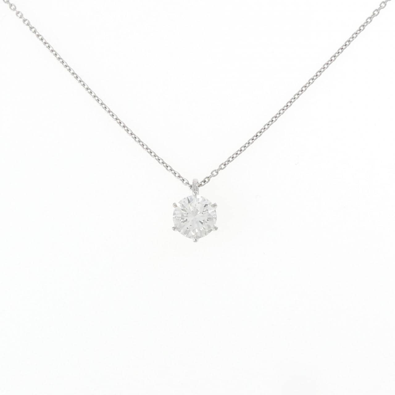 【リメイク】PT900/PT850 ダイヤモンド ネックレス 1.036CT I I1 Good
