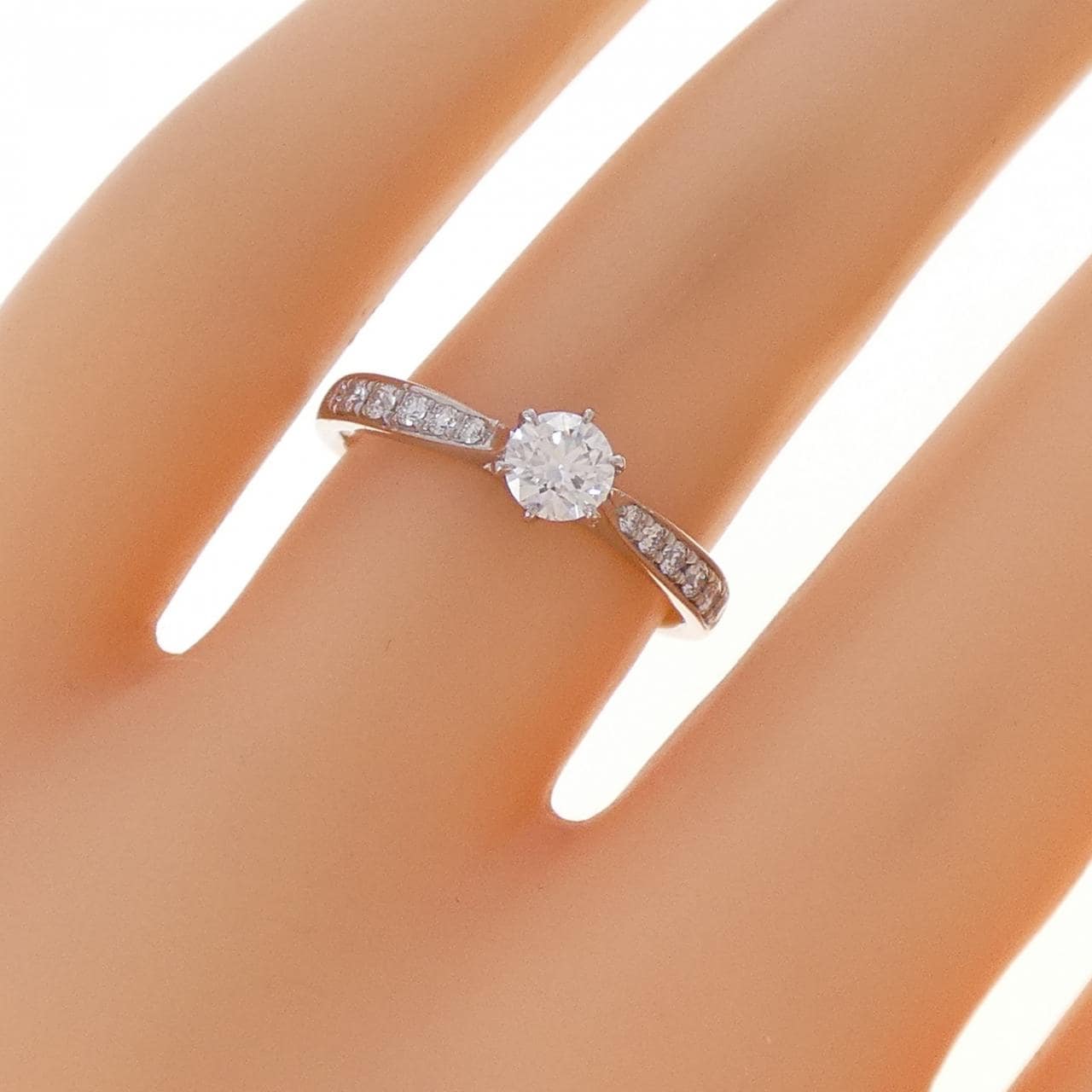 PT900 ダイヤモンド リング 0.303CT F VS2 EXT H&C