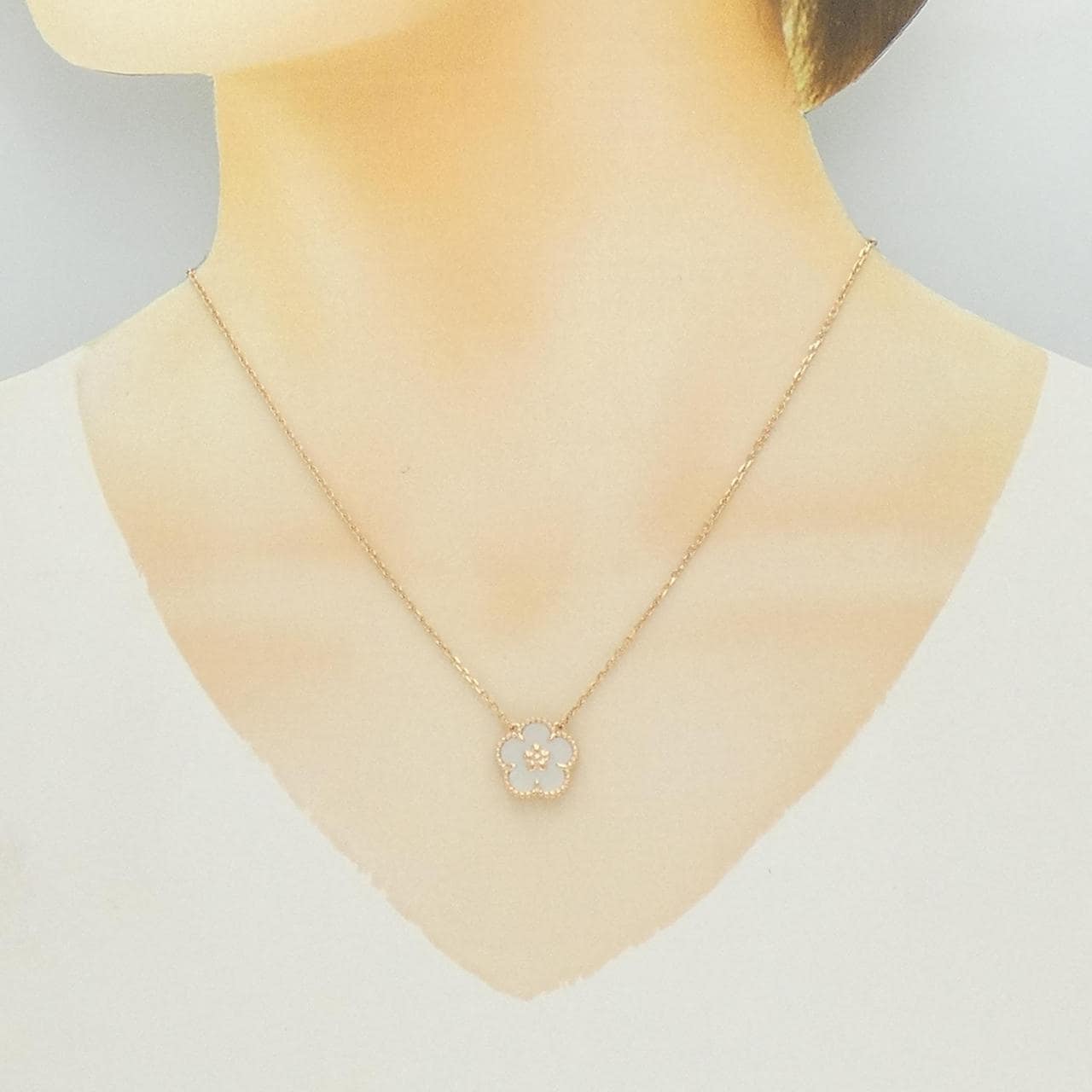 ヴァンクリーフ&アーペル ラッキー スプリング プラムブロッサム ネックレス