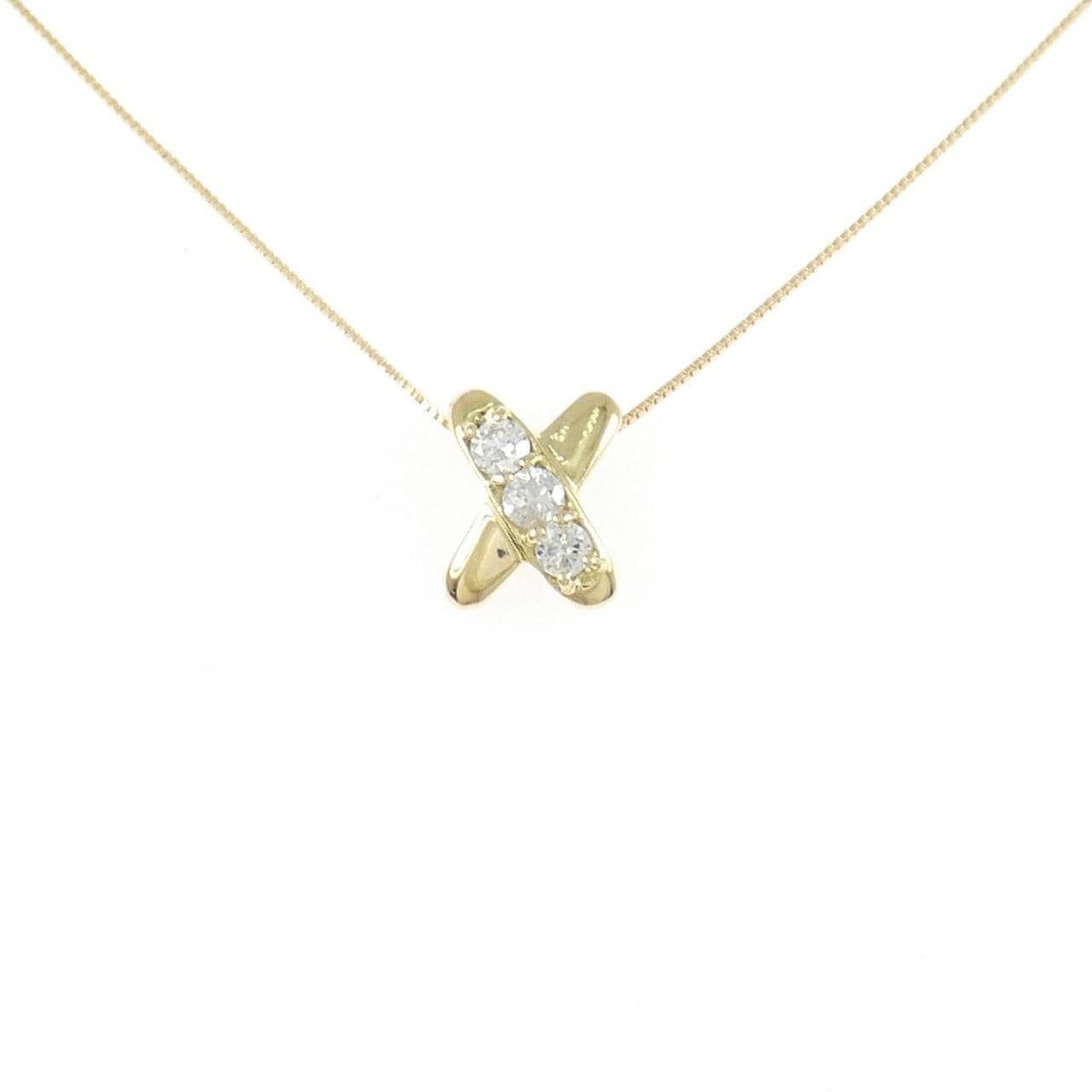 K18YG ダイヤモンド ネックレス 0.15CT