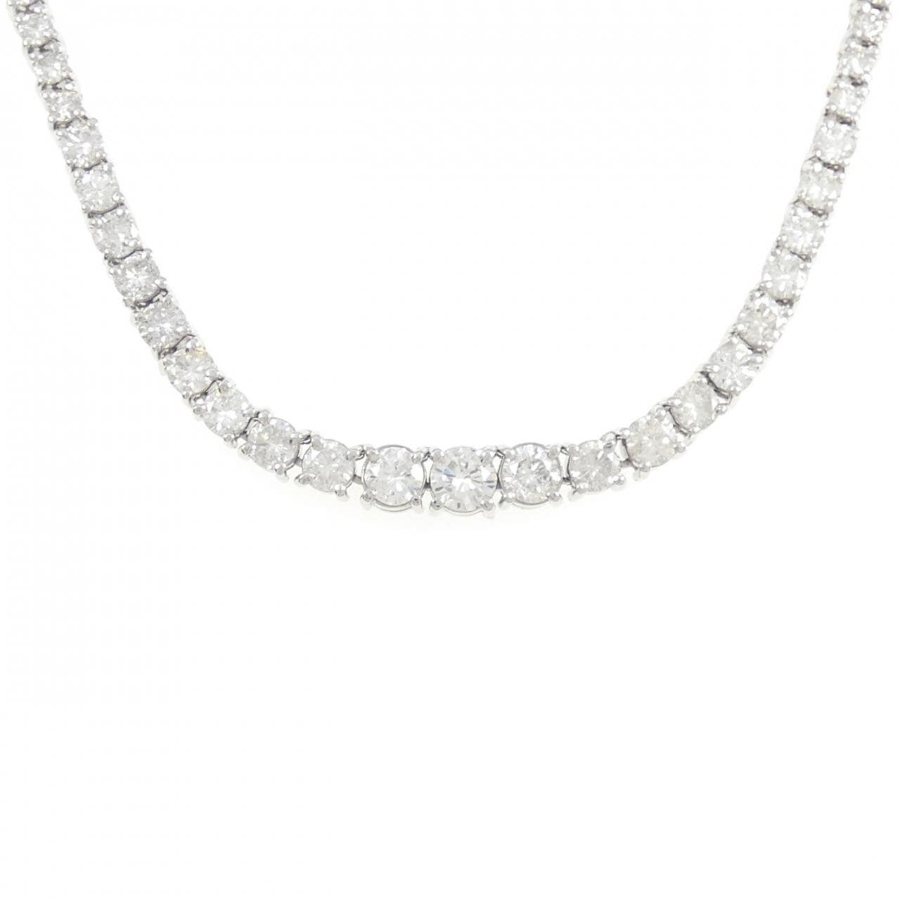 PT850 ダイヤモンド ネックレス 10.00CT