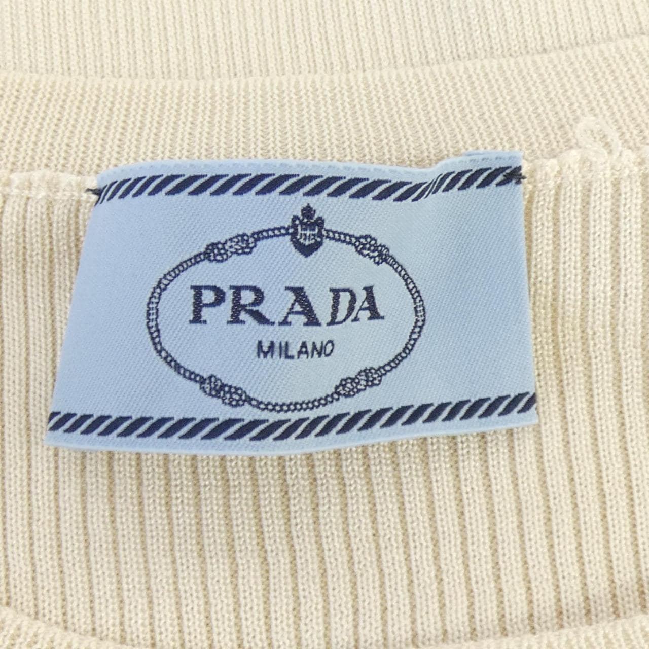 プラダ PRADA ロゴ入り シルク クロップドセーター P24S1G S222 11MY トップス