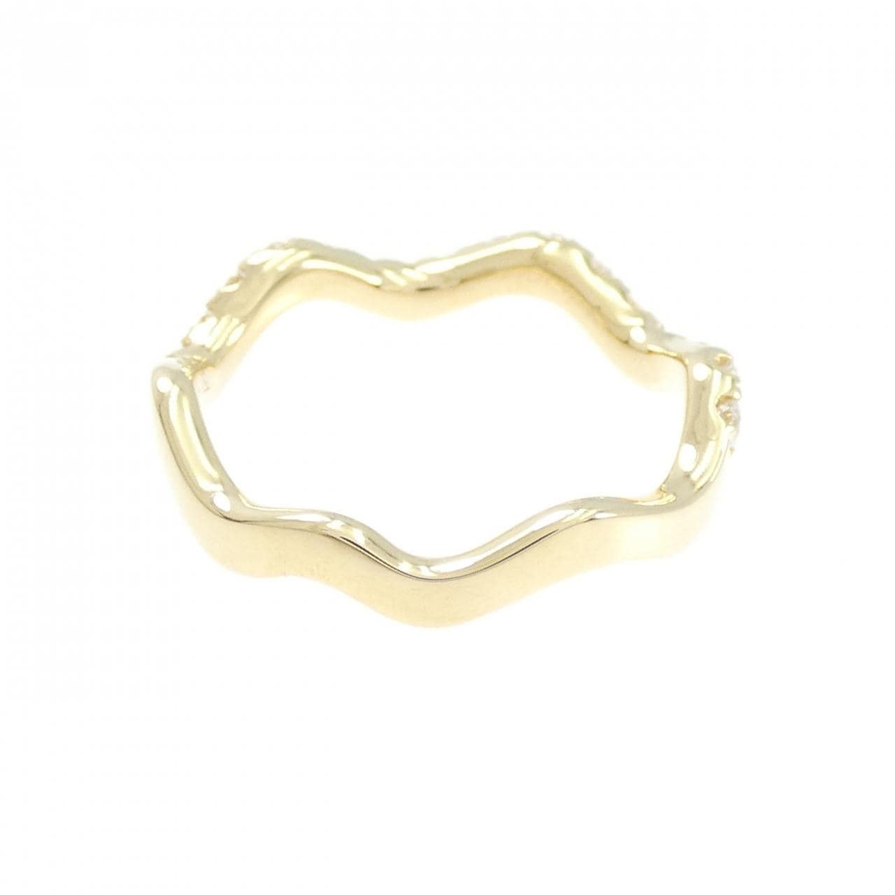 750YG ダイヤモンド リング 0.385CT