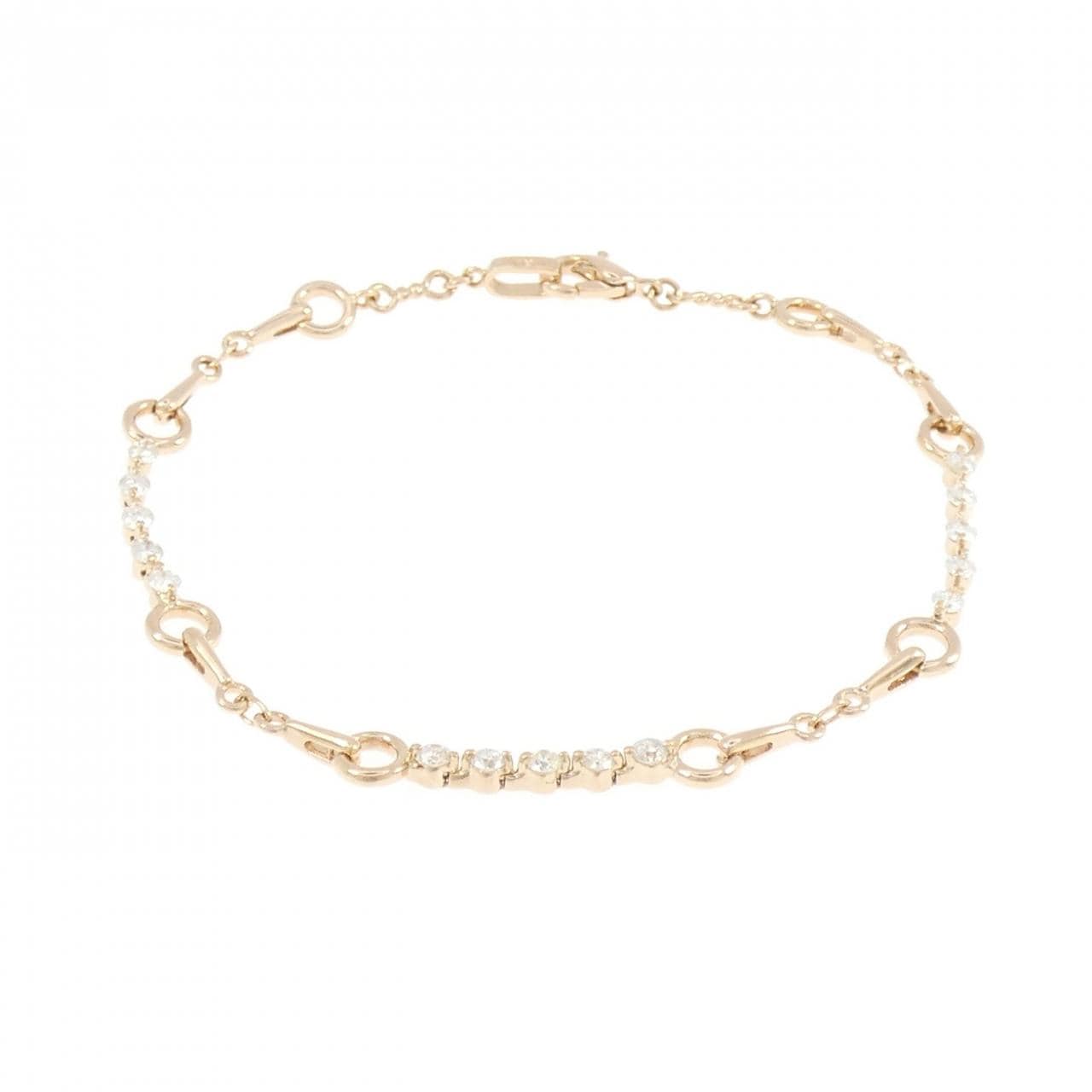 K18PG ダイヤモンド ブレスレット 0.67CT