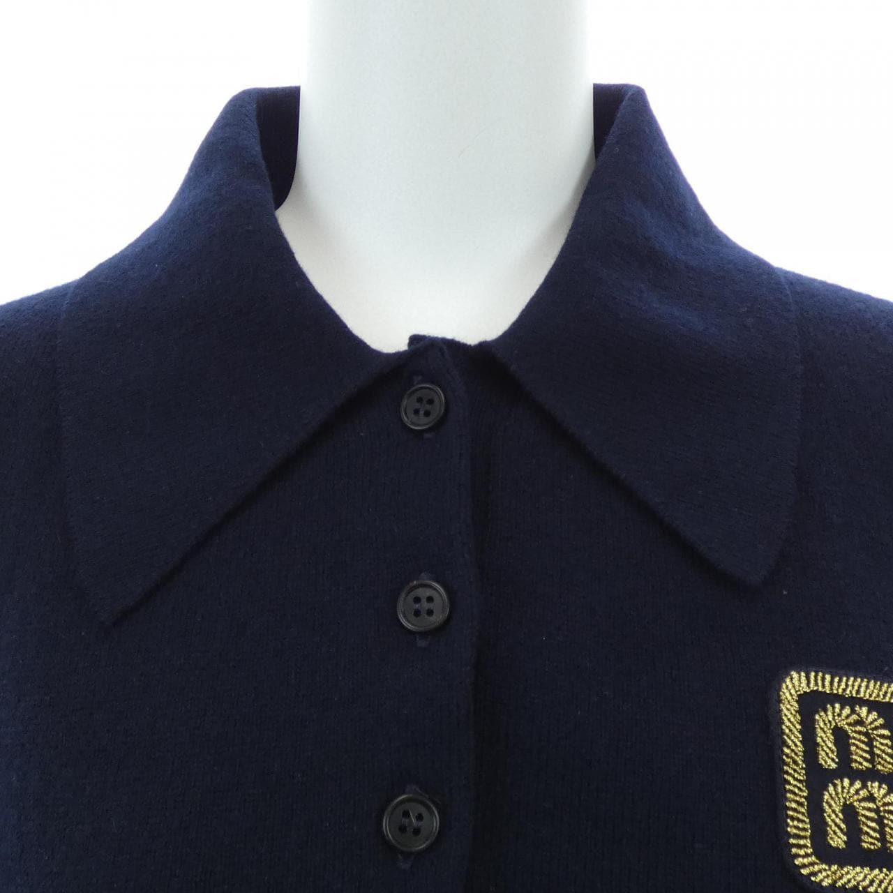 ミュウミュウ MIU MIU カシミヤ ニット ポロシャツ MML896 SOOO 14M3 ポロシャツ