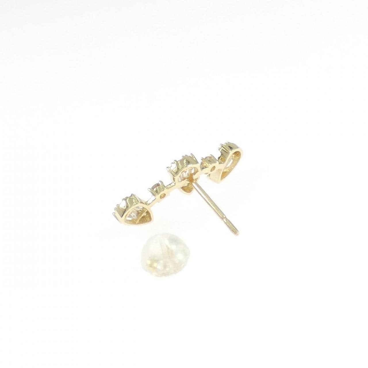 K18YG ダイヤモンド ピアス 0.25CT 片耳