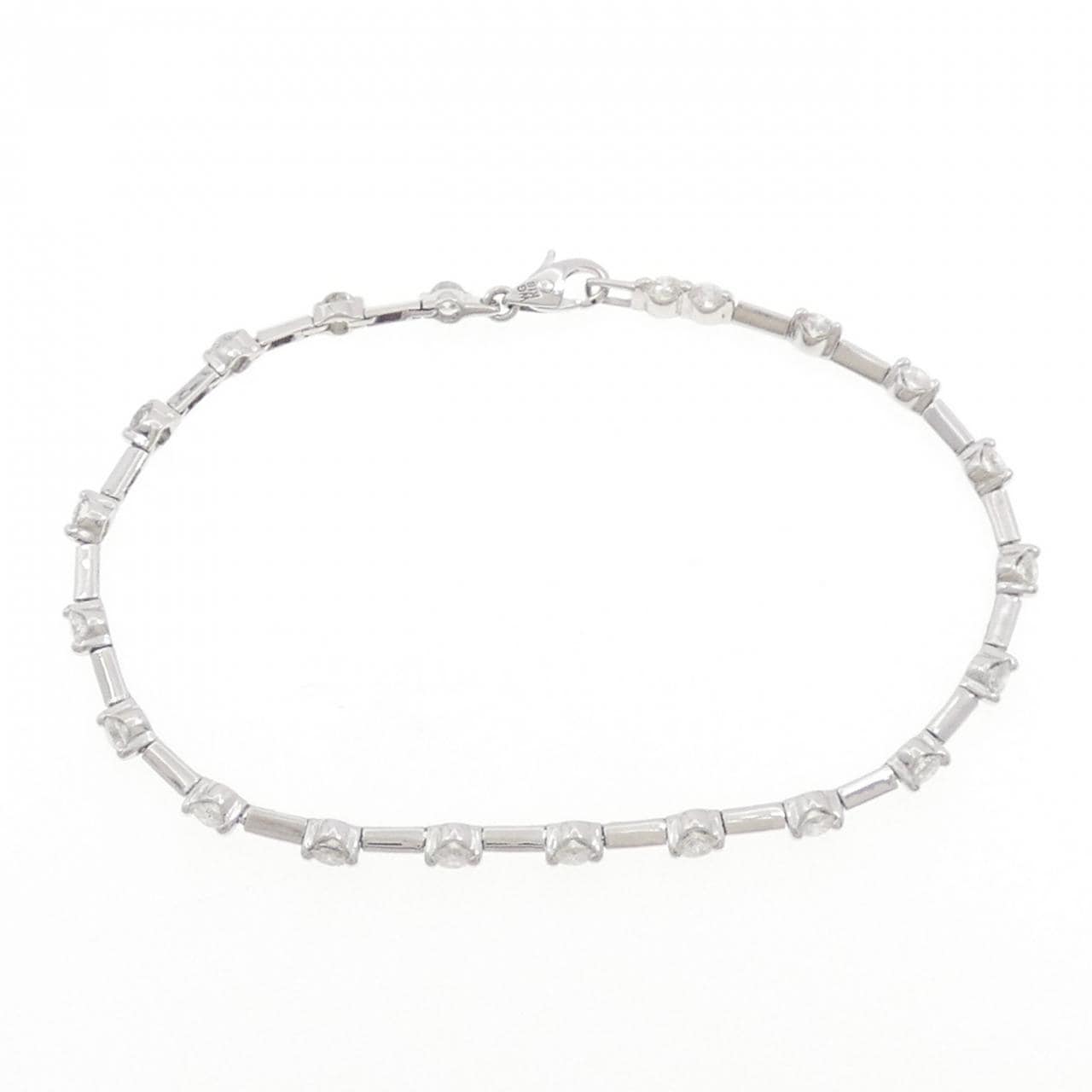 K18WG ダイヤモンド ブレスレット 1.70CT