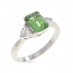 PT900 グリーンガーネット リング 0.966CT