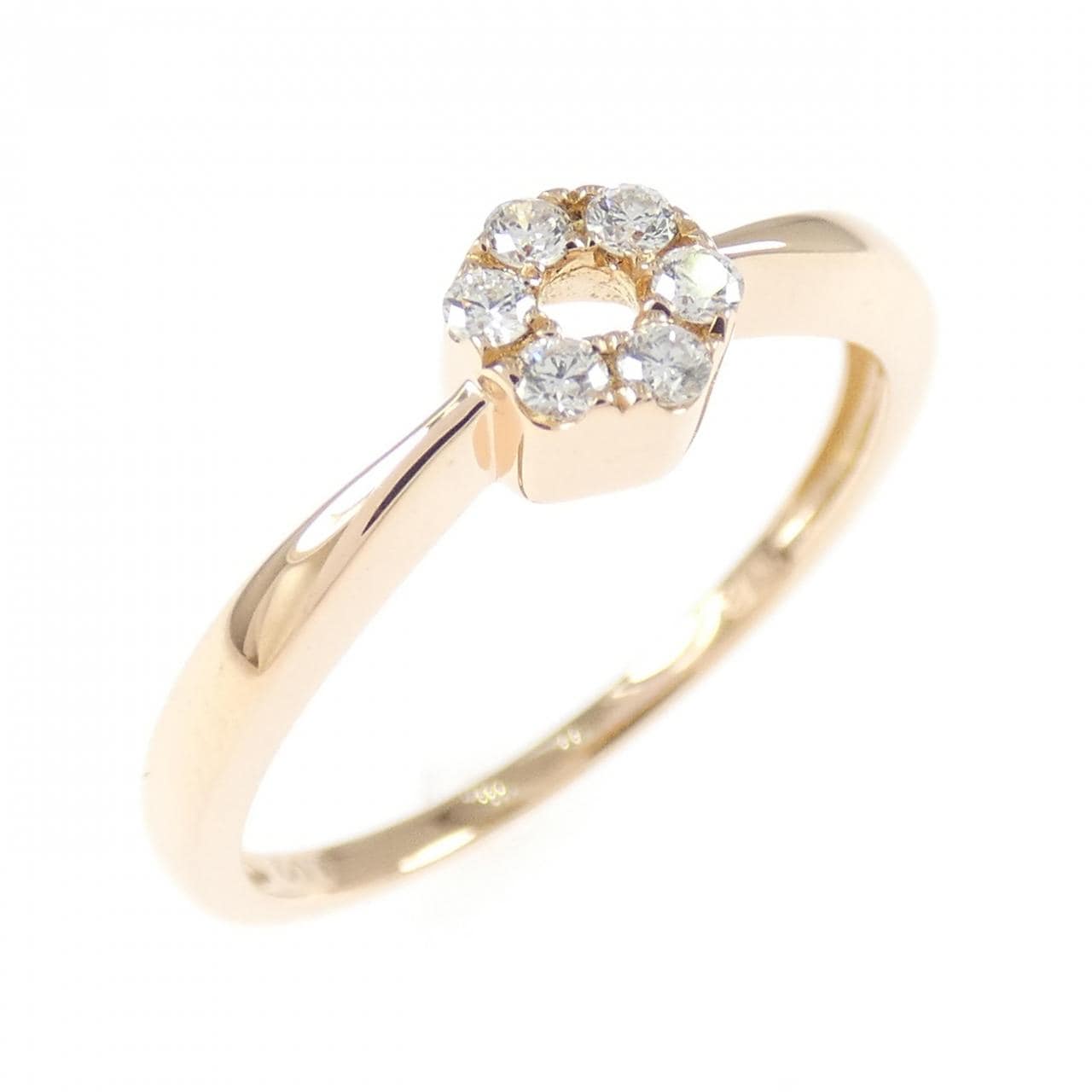 K18PG ダイヤモンド リング 0.09CT