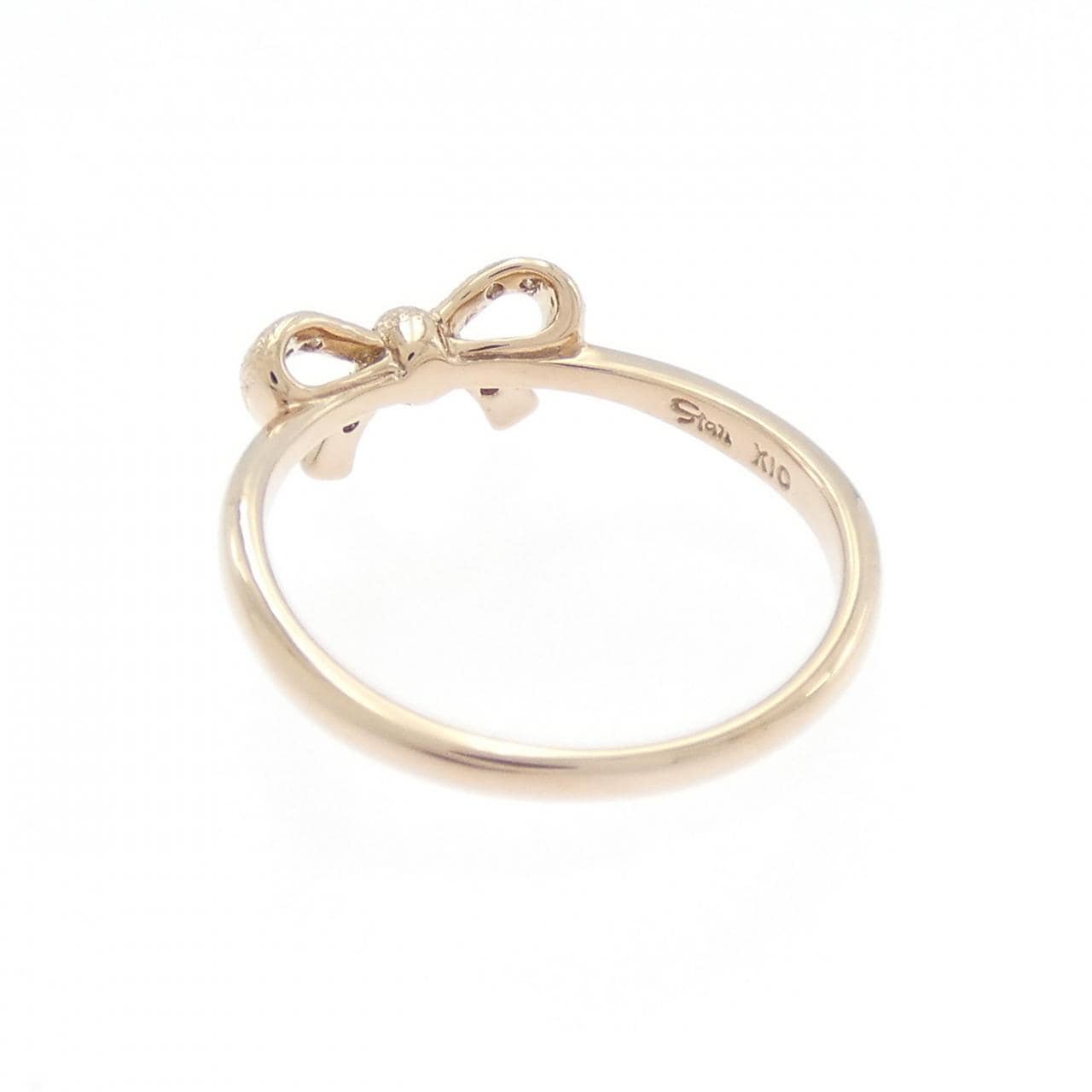 スタージュエリー リボン ダイヤモンド リング 0.03CT