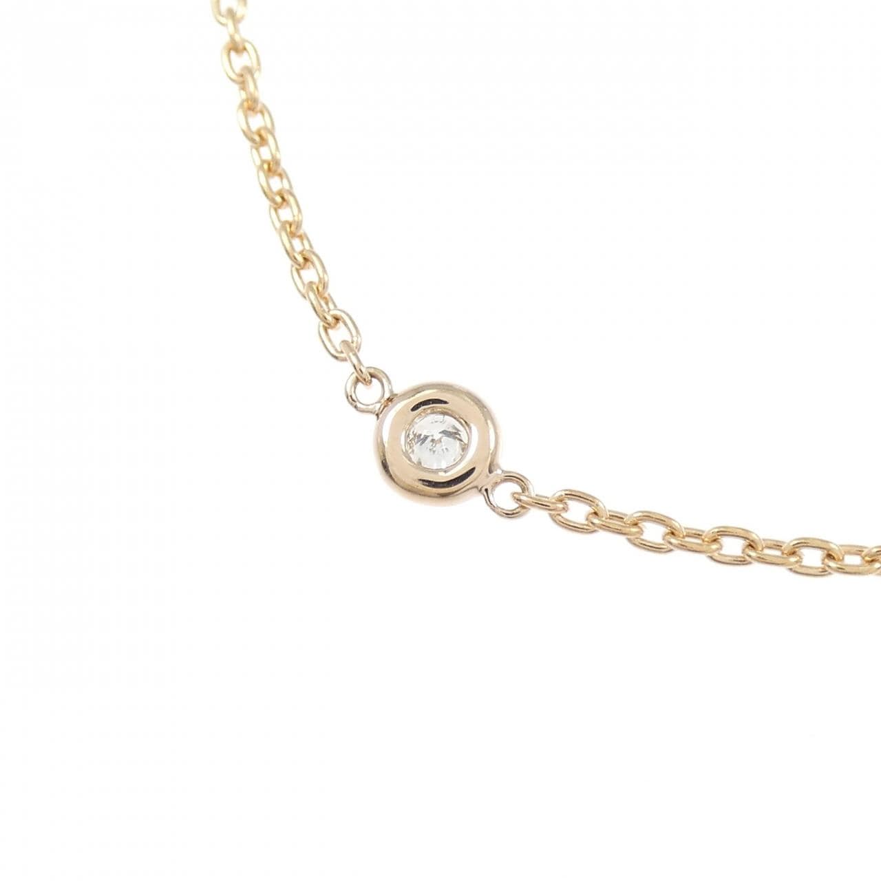 K18PG ダイヤモンド ネックレス 1.10CT