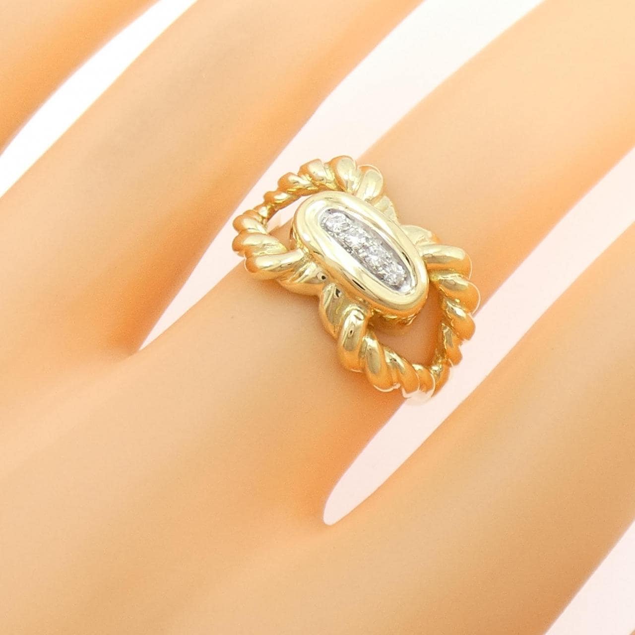 18KYG/18KWG ダイヤモンド リング