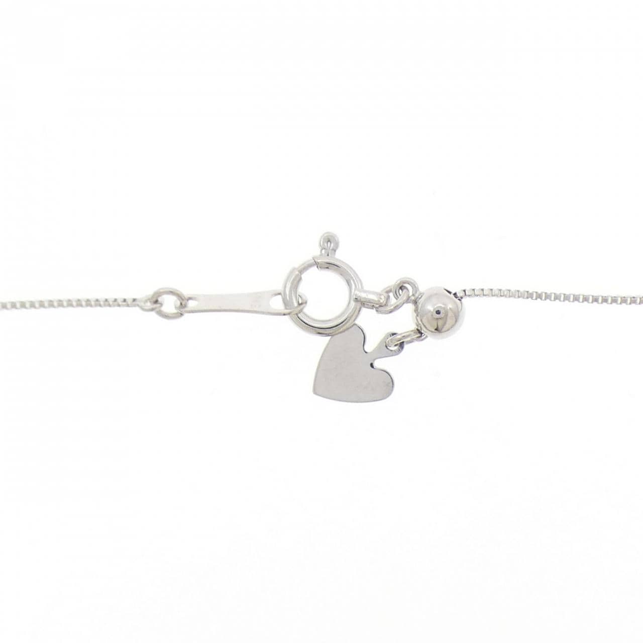 K18WG ダイヤモンド ネックレス 0.05CT