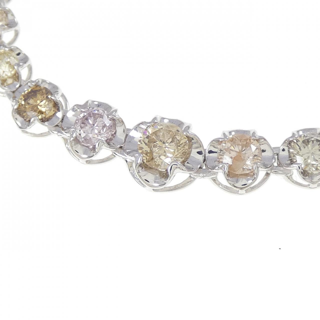 K18WG ダイヤモンド ネックレス 5.00CT