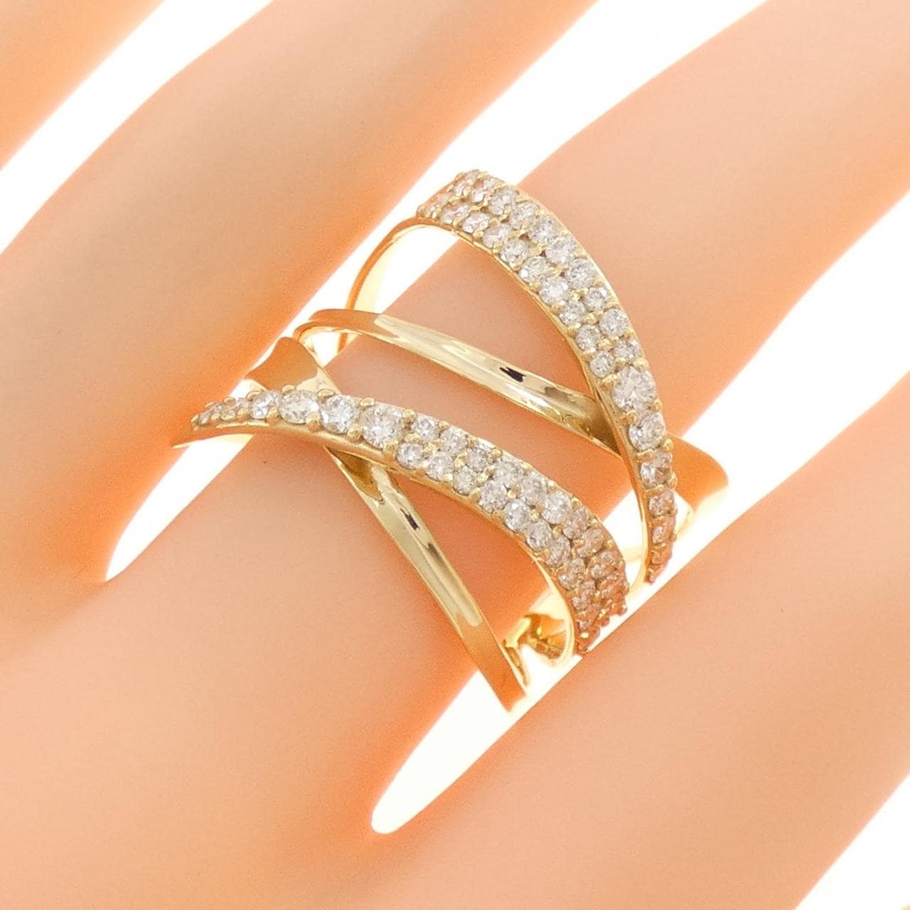 K18YG ダイヤモンド リング 1.00CT