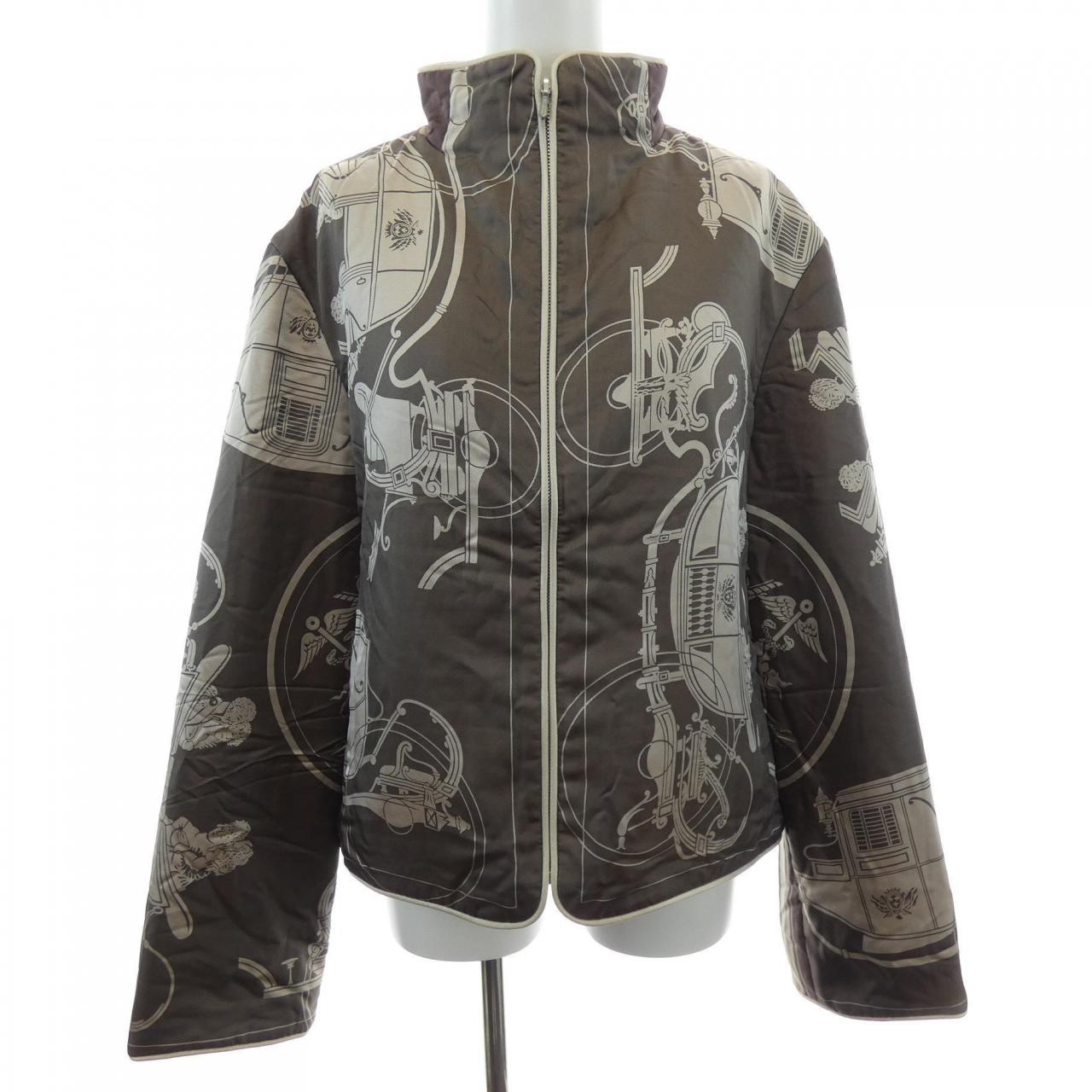 【ヴィンテージ】エルメス HERMES EX-LIBRIS ツイルレーヌ. ブルゾン