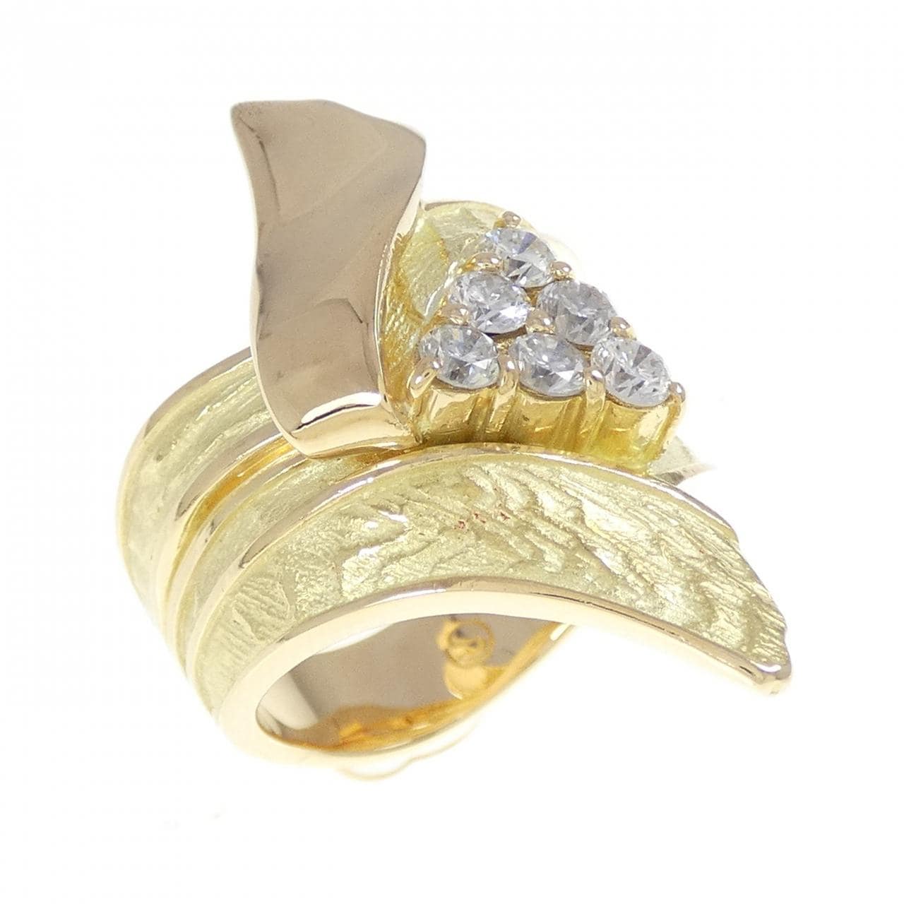 K18YG ダイヤモンド リング 0.38CT