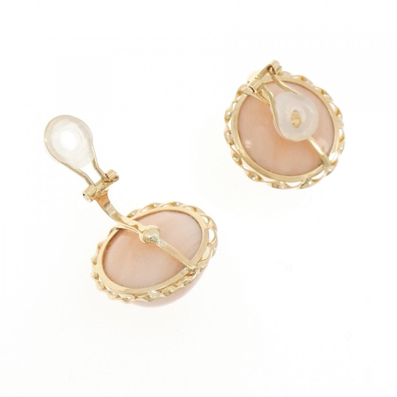 K18YG サンゴ イヤリング