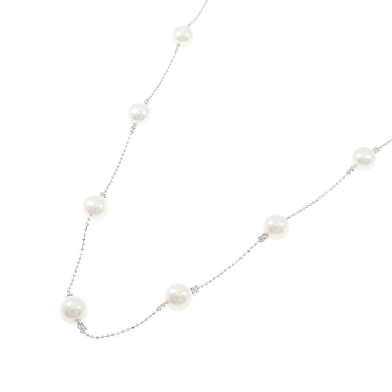 K18WG アコヤパール ネックレス