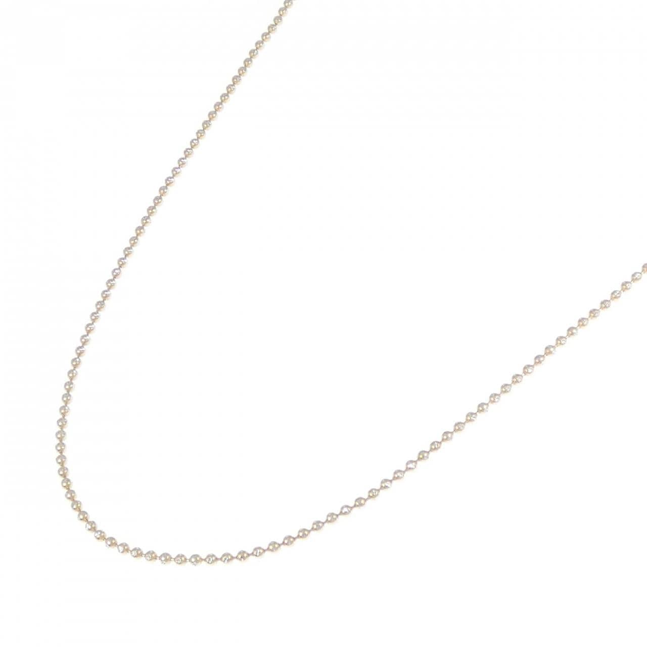 750YG/750WG ball chain necklace