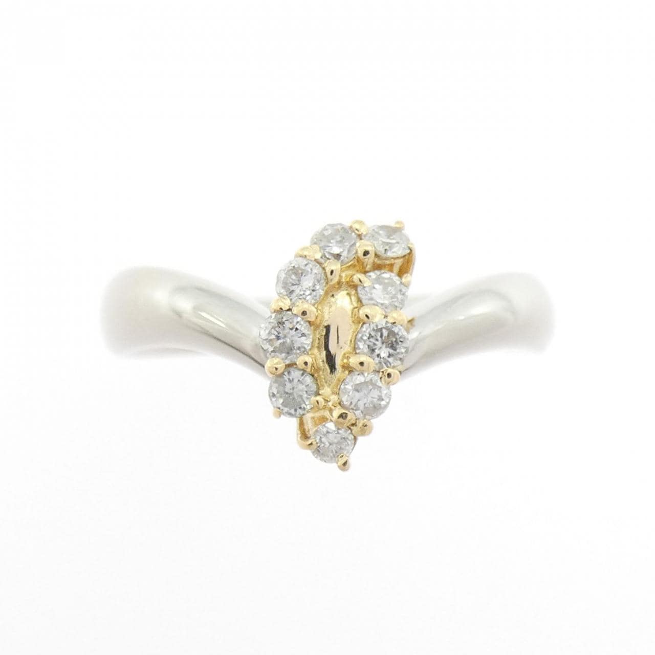 PT900/K18YG ダイヤモンド リング 0.23CT