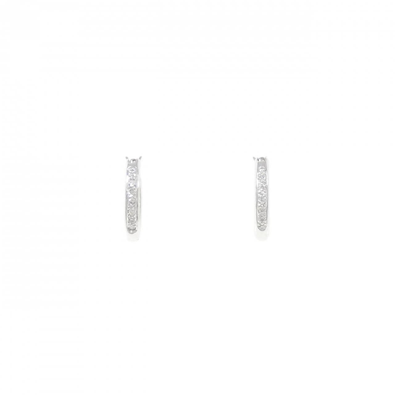 18KWG Diamond Earrings 0.12CT