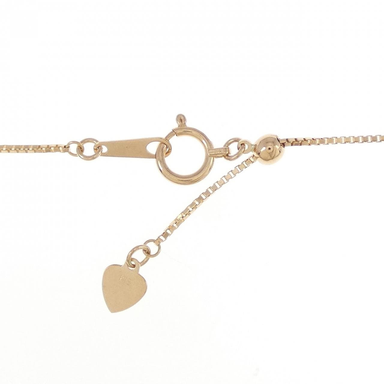 K18PG pave Diamond necklace 1.00CT