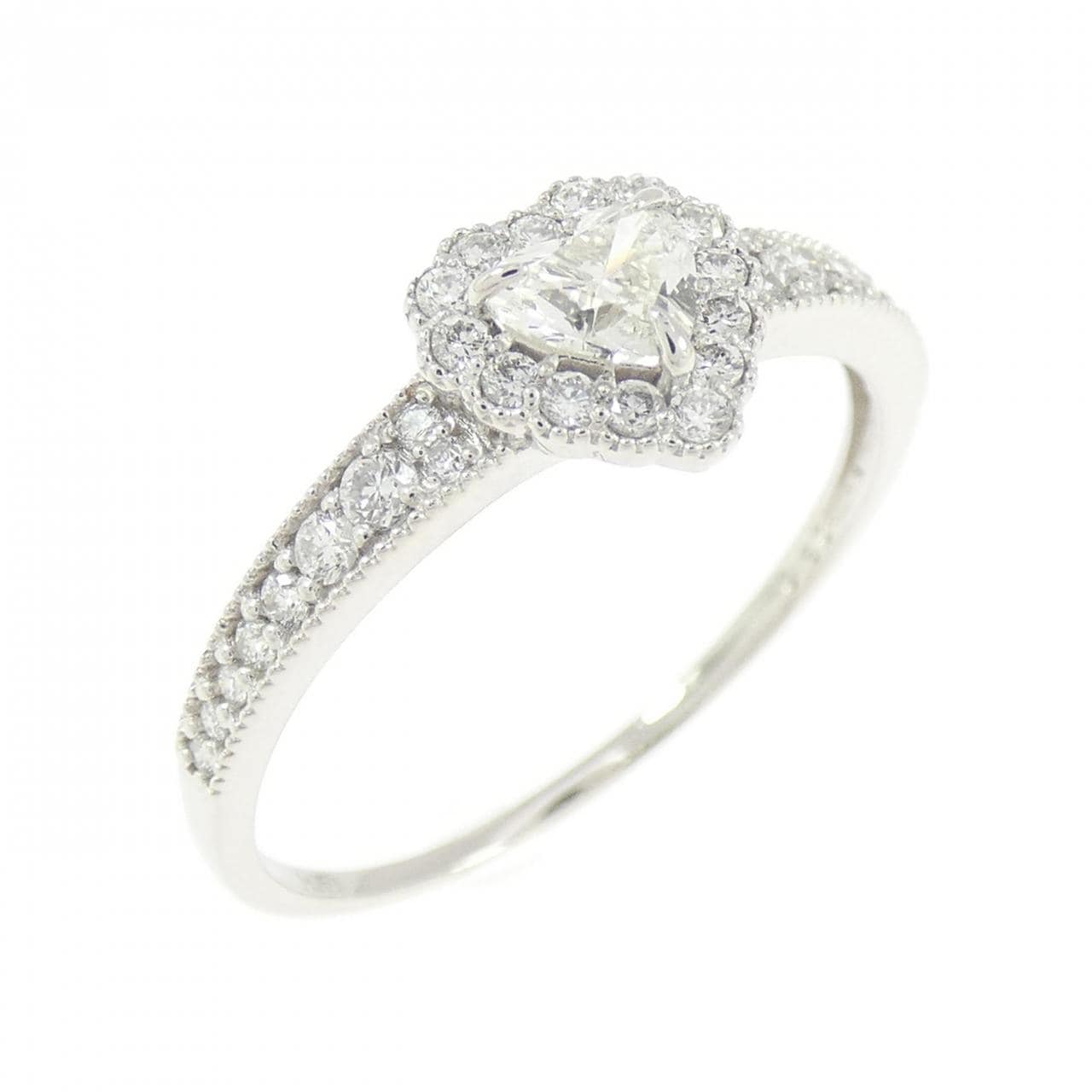PT950 ハート ダイヤモンド リング 0.50CT